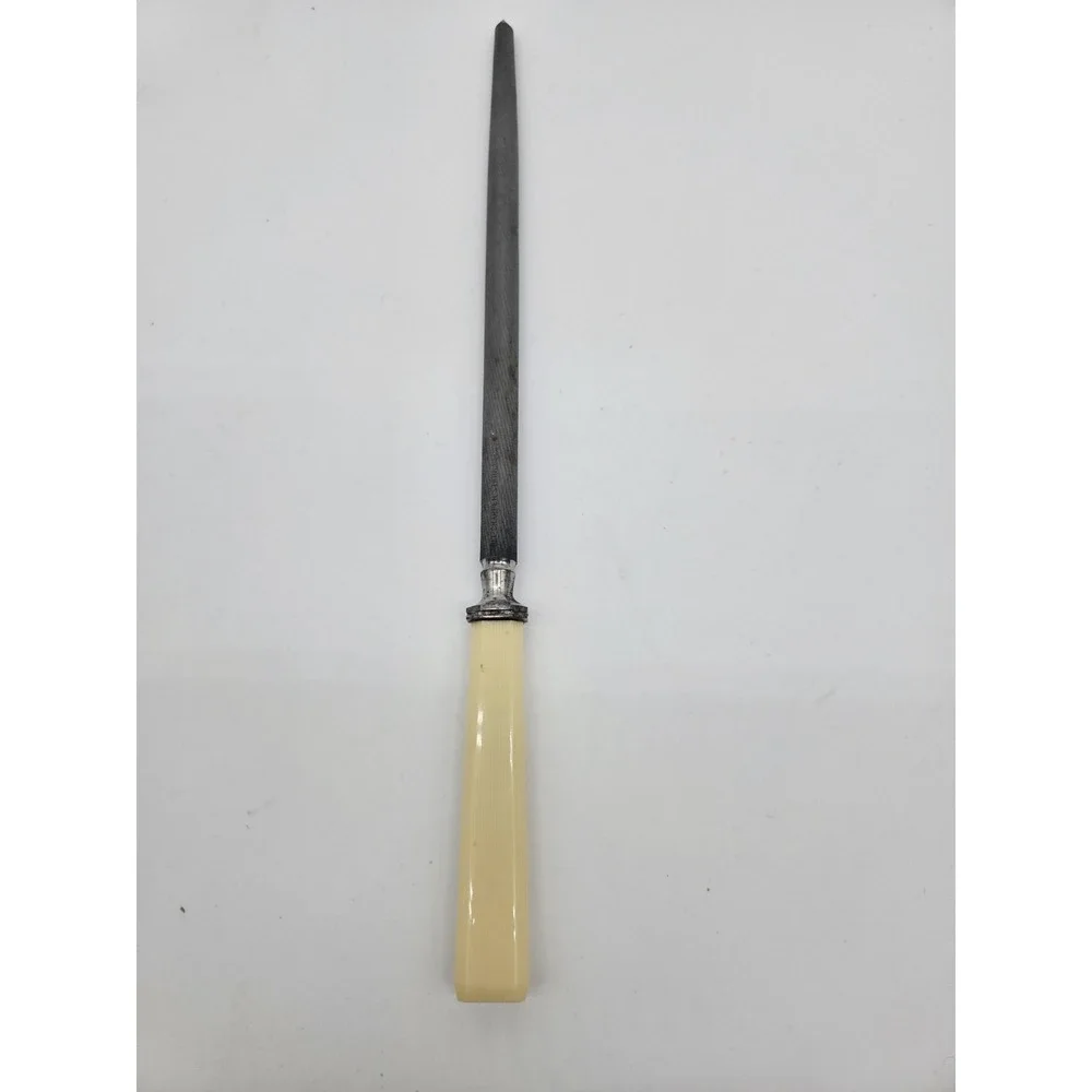 Vntg Yellow Honing Knife Sharpener MCM 13.75